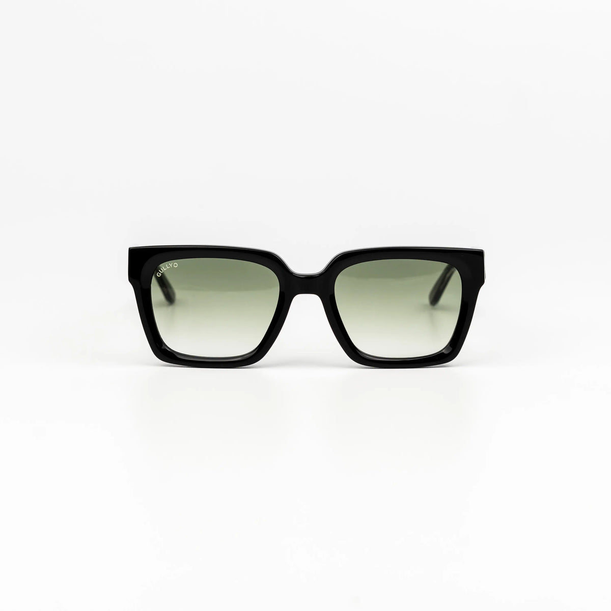 FREQUENCY, Black / Faded Green Lens, front view