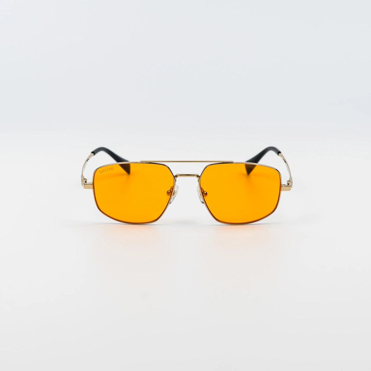 CALYPSO, GOLD / ORANGE RED BLUE LIGHT LENS, front view