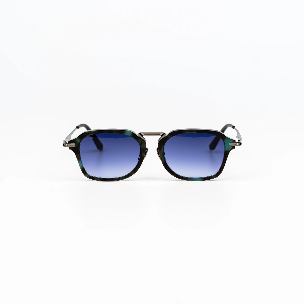 HEADMASTER, Dark Green and Black / Dark Purple Lens, front view