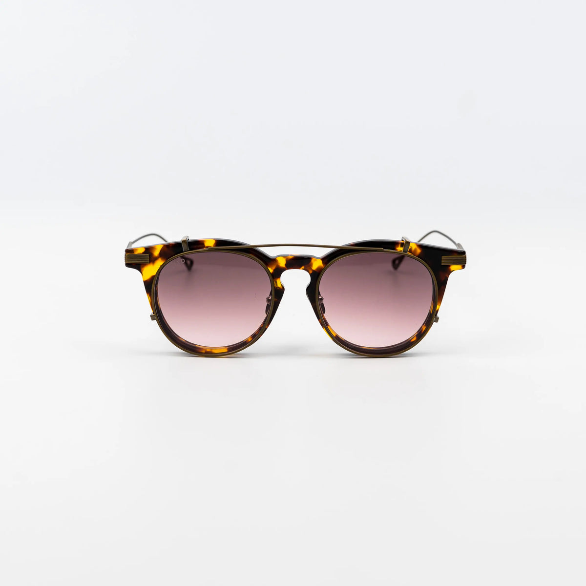LUNARO, TORTOISESHELL / DARK RASPBERRY LENS, front view